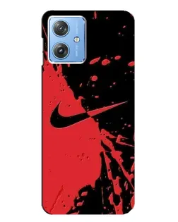 Чехол для Motorola MOTO G54 / G54 Power с картинкой «Красные брызги Nike» Чехол для Motorola MOTO G54 / G54 Power с картинкой «Красные брызги Nike»
