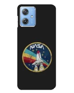 Чехол для Motorola MOTO G54 / G54 Power с картинкой «NASA — эмблема миссии»