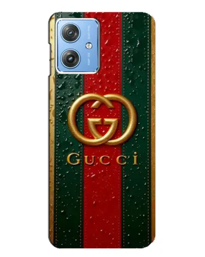 Чехол для Motorola MOTO G54 / G54 Power с картинкой «Gucci — фирменная полоса и золото» Чехол для Motorola MOTO G54 / G54 Power с картинкой «Gucci — фирменная полоса и золото»