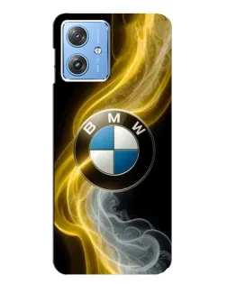 Чехол для Motorola MOTO G54 / G54 Power с картинкой «Золотистый дым BMW» Чехол для Motorola MOTO G54 / G54 Power с картинкой «Золотистый дым BMW»