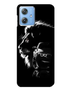 Чехол для Motorola MOTO G54 / G54 Power с картинкой «BMW и лев» Чехол для Motorola MOTO G54 / G54 Power с картинкой «BMW и лев»