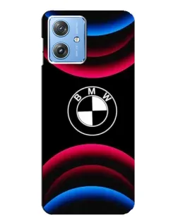 Чехол для Motorola MOTO G54 / G54 Power с картинкой «Логотип BMW и неоновые дуги» Чехол для Motorola MOTO G54 / G54 Power с картинкой «Логотип BMW и неоновые дуги»