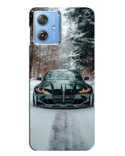 Чехол для Motorola MOTO G54 / G54 Power с картинкой «BMW в зимнем лесу» Чехол для Motorola MOTO G54 / G54 Power с картинкой «BMW в зимнем лесу»