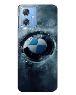 Чехол для Motorola MOTO G54 / G54 Power с картинкой «Логотип BMW — лед» Чехол для Motorola MOTO G54 / G54 Power с картинкой «Логотип BMW — лед»