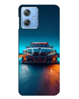Чехол для Motorola MOTO G54 / G54 Power с картинкой «BMW — огни неона» Чехол для Motorola MOTO G54 / G54 Power с картинкой «BMW — огни неона»