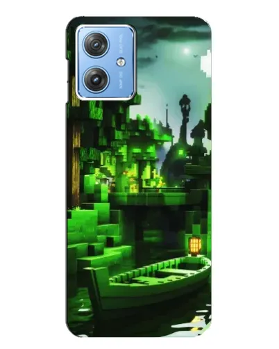 Чехол для Motorola MOTO G54 / G54 Power с картинкой «Minecraft лесной пейзаж» Чехол для Motorola MOTO G54 / G54 Power с картинкой «Minecraft лесной пейзаж»
