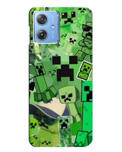 Чехол для Motorola MOTO G54 / G54 Power с картинкой «Криперы Minecraft» Чехол для Motorola MOTO G54 / G54 Power с картинкой «Криперы Minecraft»