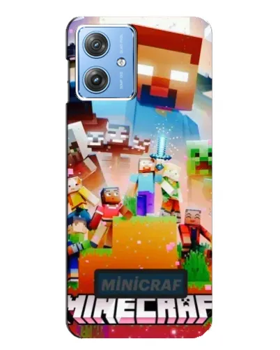 Чехол для Motorola MOTO G54 / G54 Power с картинкой «Minecraft герои игры» Чехол для Motorola MOTO G54 / G54 Power с картинкой «Minecraft герои игры»