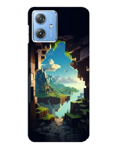 Чехол для Motorola MOTO G54 / G54 Power с картинкой «Вид из пещеры» Чехол для Motorola MOTO G54 / G54 Power с картинкой «Вид из пещеры»