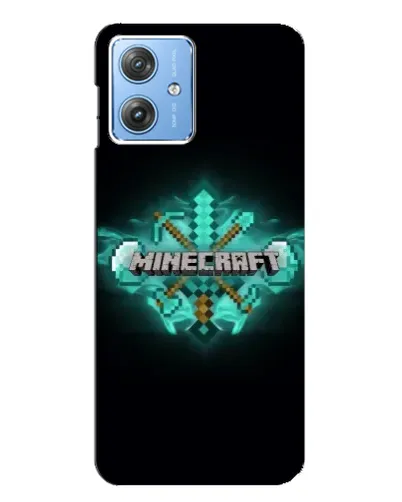 Чехол для Motorola MOTO G54 / G54 Power с картинкой «Minecraft Diamond лого» Чехол для Motorola MOTO G54 / G54 Power с картинкой «Minecraft Diamond лого»