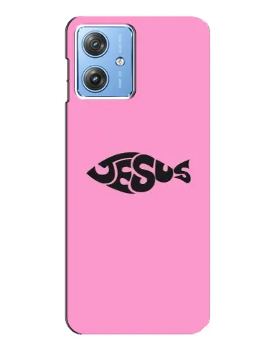 Чехол для Motorola MOTO G54 / G54 Power с картинкой «Розовый символ Jesus» Чехол для Motorola MOTO G54 / G54 Power с картинкой «Розовый символ Jesus»