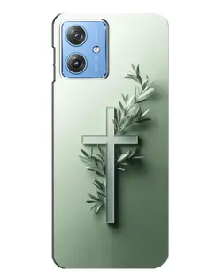 Чехол для Motorola MOTO G54 / G54 Power с картинкой «Оливковая ветвь»