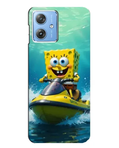 Чехол для Motorola MOTO G54 / G54 Power с картинкой «Спанч Боб на гидроцикле» Чехол для Motorola MOTO G54 / G54 Power с картинкой «Спанч Боб на гидроцикле»