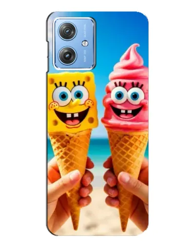 Чехол для Motorola MOTO G54 / G54 Power с картинкой «Спанч Боб мороженое» Чехол для Motorola MOTO G54 / G54 Power с картинкой «Спанч Боб мороженое»