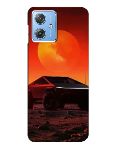 Чехол для Motorola MOTO G54 / G54 Power с картинкой «Cybertruck на Марсе»