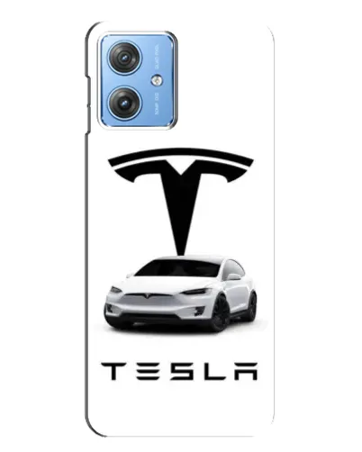 Чехол для Motorola MOTO G54 / G54 Power с картинкой «Tesla White Style»