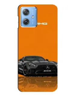 Чехол для Motorola MOTO G54 / G54 Power с картинкой «Оранжевый Mercedes AMG»