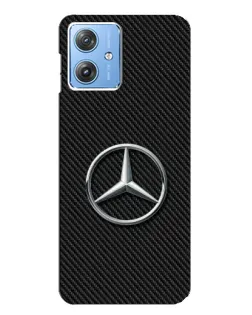 Чехол для Motorola MOTO G54 / G54 Power с картинкой «Карбоновый Mercedes стиль»