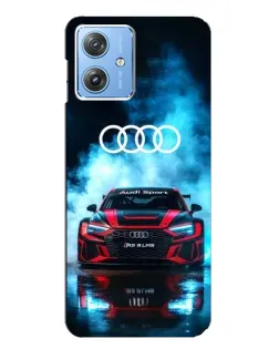 Чехол для Motorola MOTO G54 / G54 Power с картинкой «Audi Sport — неон»