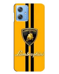Чехол для Motorola MOTO G54 / G54 Power с картинкой «Lamborghini Stripe желтый»