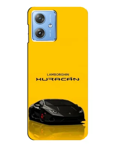 Чехол для Motorola MOTO G54 / G54 Power с картинкой «Lamborghini Huracan черный»