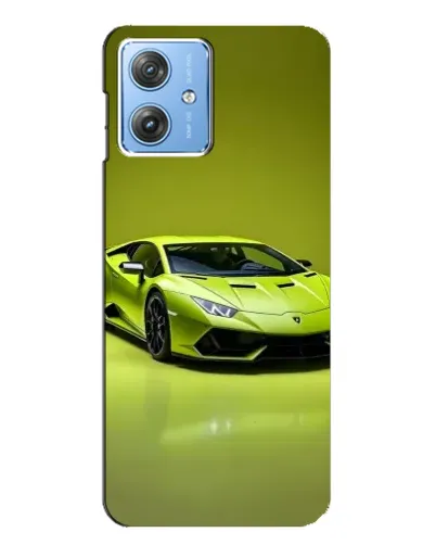 Чехол для Motorola MOTO G54 / G54 Power с картинкой «Салатовый Lamborghini Huracan»