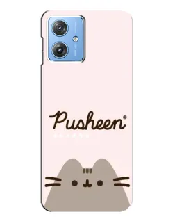Чехол для Motorola MOTO G54 / G54 Power с картинкой «Pusheen логотип» Чехол для Motorola MOTO G54 / G54 Power с картинкой «Pusheen логотип»
