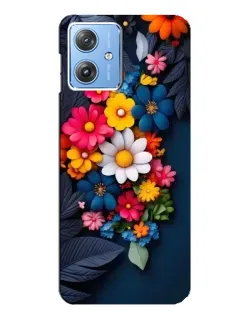 Чехол для Motorola MOTO G54 / G54 Power с картинкой «Цветочная феерия»