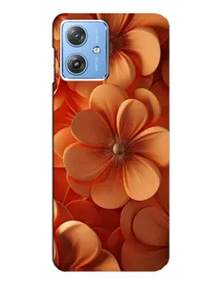 Чехол для Motorola MOTO G54 / G54 Power с картинкой «Оранжевый макро цветок»