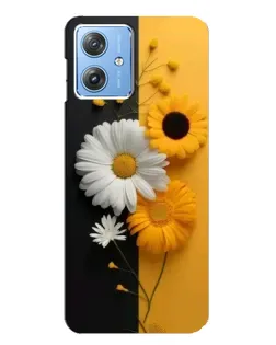 Чехол для Motorola MOTO G54 / G54 Power с картинкой «Подсолнух и ромашка»