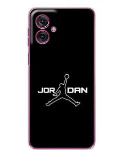 Чехол для Motorola Moto G55 с картинкой «Nike Pink Swirl»