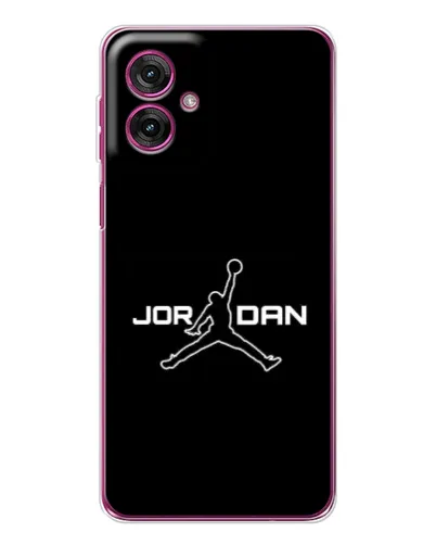 Чехол для Motorola Moto G55 с картинкой «Nike Pink Swirl»