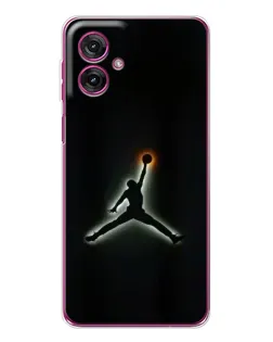 Чехол для Motorola Moto G55 с картинкой «Jordan Gradient Logo»