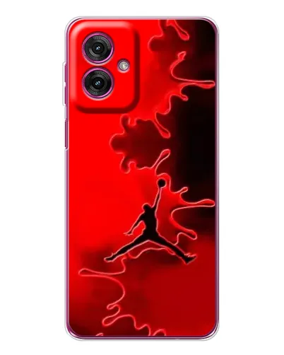 Чехол для Motorola Moto G55 с картинкой «Jordan Red Smoke»