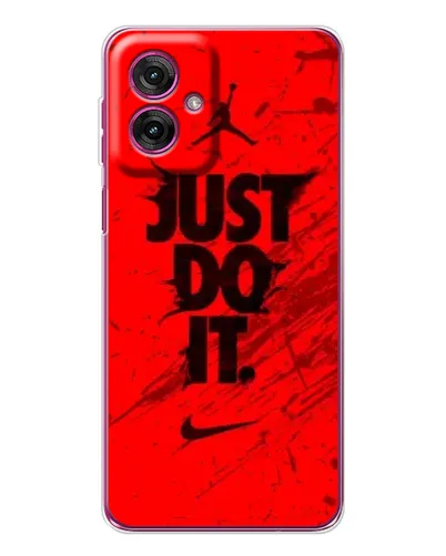 Чехол для Motorola Moto G55 с картинкой «Nike Just Do It»