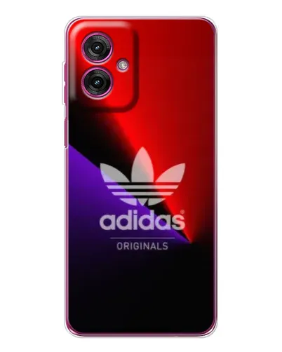 Чехол для Motorola Moto G55 с картинкой «Adidas Red Neon»