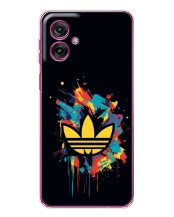 Чехол для Motorola Moto G55 с картинкой «Adidas Splash»
