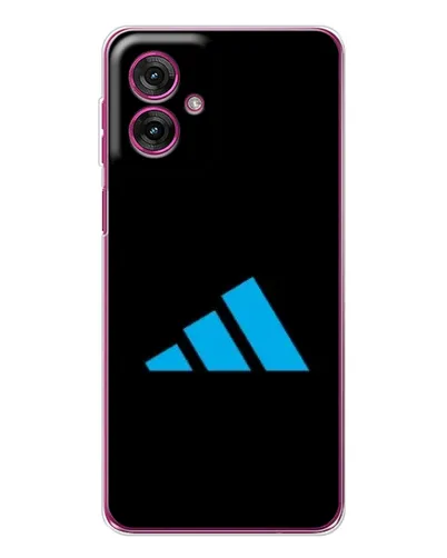 Чехол для Motorola Moto G55 с картинкой «Adidas Cyan Logo»