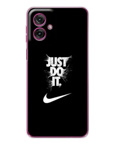 Чехол для Motorola Moto G55 с картинкой «Текстовый принт Nike» Чехол для Motorola Moto G55 с картинкой «Текстовый принт Nike»