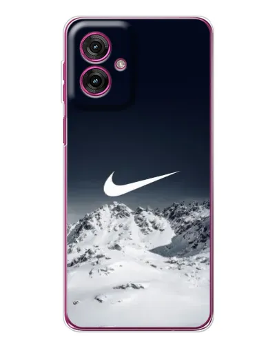 Чехол для Motorola Moto G55 с картинкой «Nike — зимние горы» Чехол для Motorola Moto G55 с картинкой «Nike — зимние горы»
