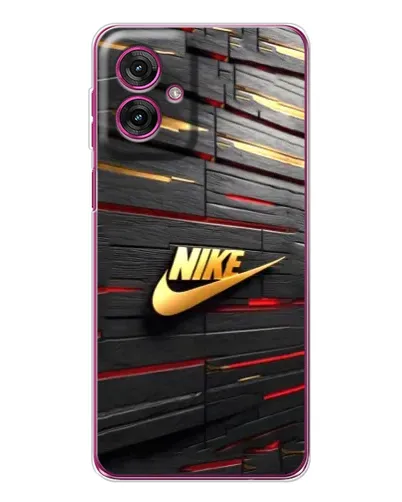 Чехол для Motorola Moto G55 с картинкой «Золотой Nike на металле» Чехол для Motorola Moto G55 с картинкой «Золотой Nike на металле»