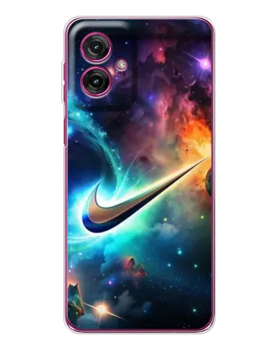 Чехол для Motorola Moto G55 с картинкой «Космический Nike Swoosh» Чехол для Motorola Moto G55 с картинкой «Космический Nike Swoosh»