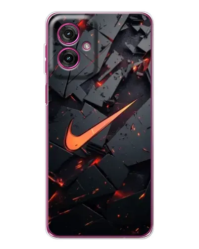 Чехол для Motorola Moto G55 с картинкой «Nike — эффект разломов» Чехол для Motorola Moto G55 с картинкой «Nike — эффект разломов»