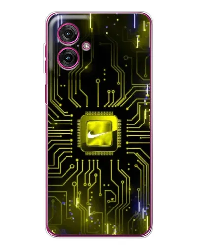 Чехол для Motorola Moto G55 с картинкой «Nike — золотая искра» Чехол для Motorola Moto G55 с картинкой «Nike — золотая искра»