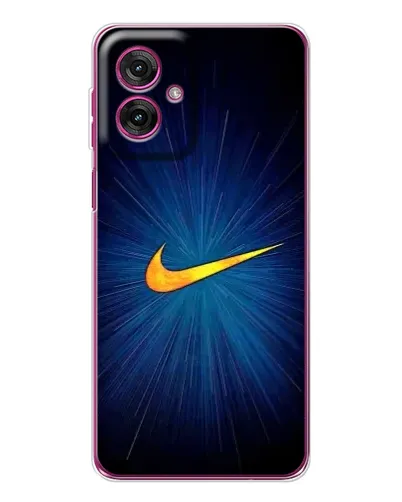 Чехол для Motorola Moto G55 с картинкой «Синий пульс Nike» Чехол для Motorola Moto G55 с картинкой «Синий пульс Nike»