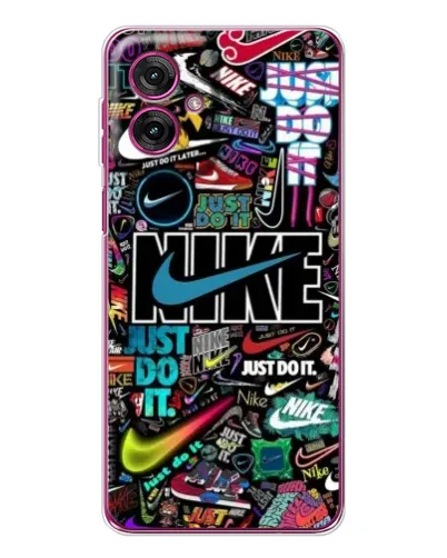 Чехол для Motorola Moto G55 с картинкой «Яркий коллаж Nike» Чехол для Motorola Moto G55 с картинкой «Яркий коллаж Nike»