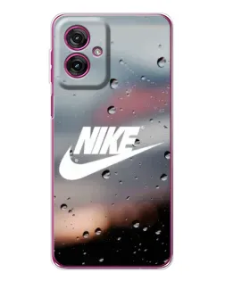 Чехол для Motorola Moto G55 с картинкой «Nike в стиле ретро»
