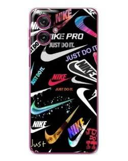Чехол для Motorola Moto G55 с картинкой «Nike — роскошь»