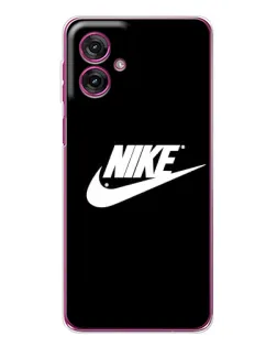 Чехол для Motorola Moto G55 с картинкой «Мазки краски Nike»