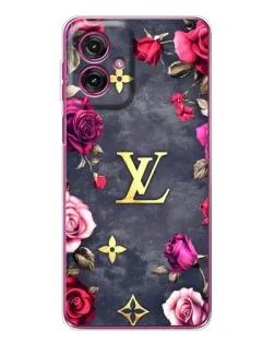 Чехол для Motorola Moto G55 с картинкой «Цветочный Louis Vuitton» Чехол для Motorola Moto G55 с картинкой «Цветочный Louis Vuitton»
